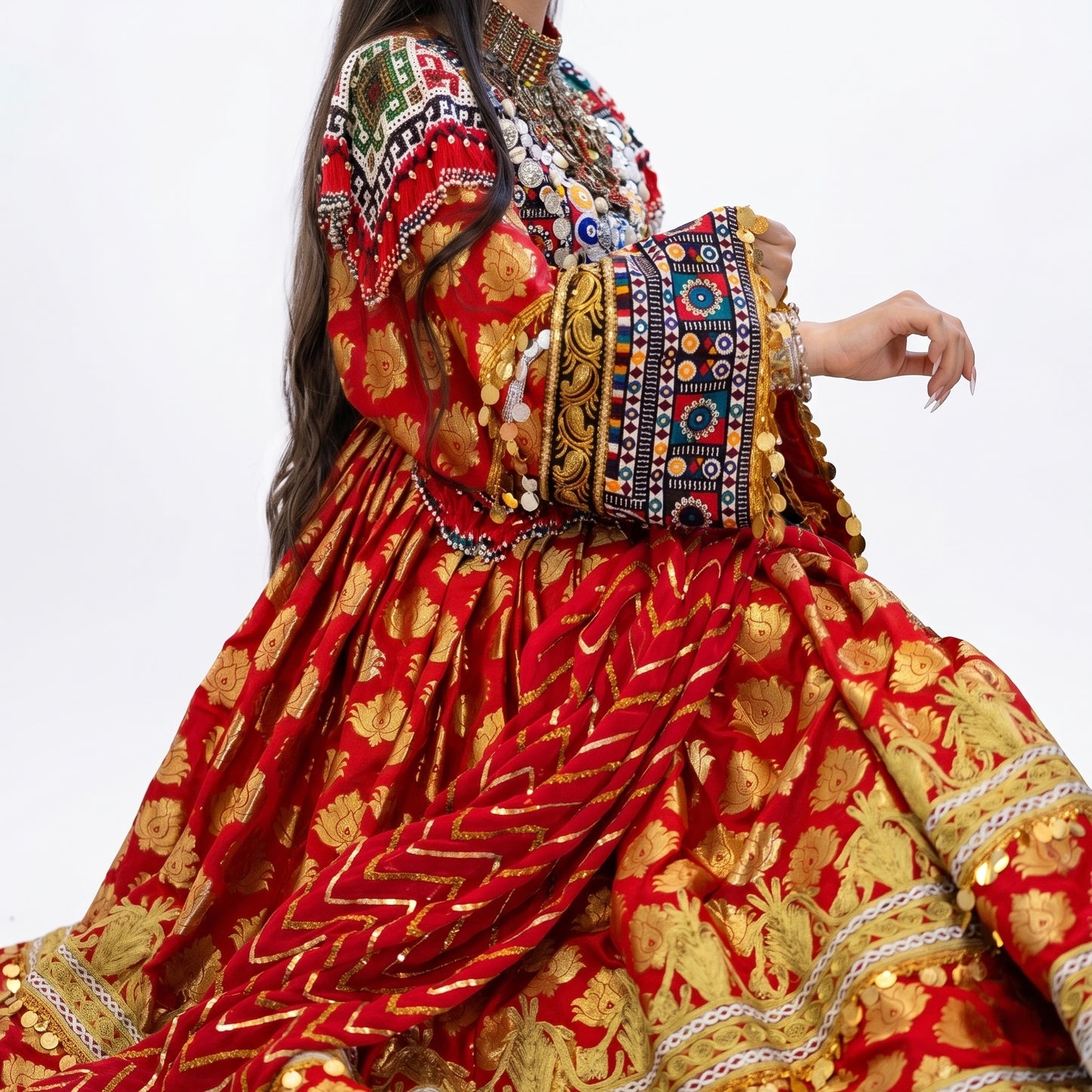 The Crimson Sun Kuchi Empress Gown
